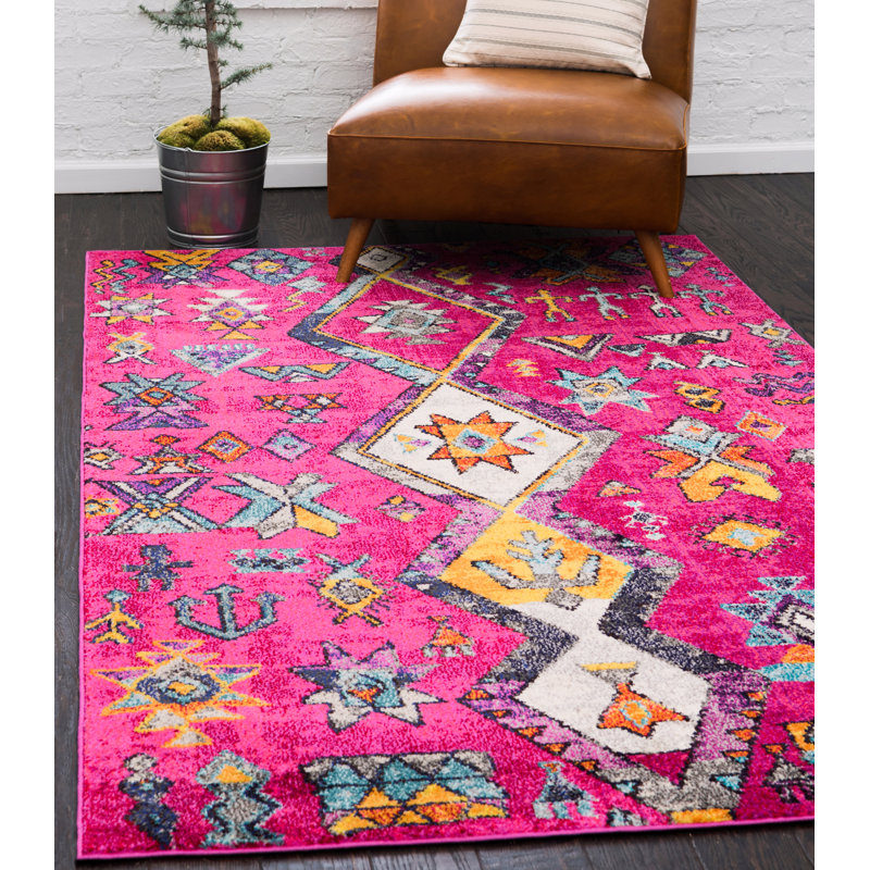 Bungalow Rose Ariyah Southwestern Pink Area Rug & Reviews Wayfair.ca